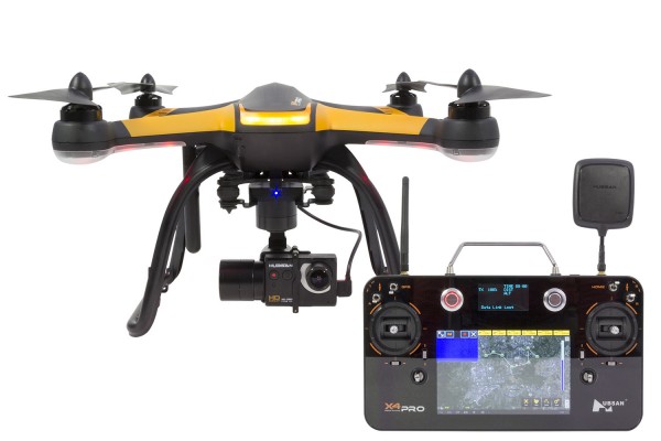 Hubsan X4 Pro High-Edition Quadrocopter - FPV-Drohne mit 1080p Kamera, GPS, 3D-Gimbal, Akku, Ladeger