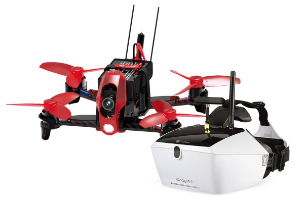 Walkera FPV Racing-Quadrocopter Rodeo 110 RTF - FPV-Drohne mit HD-Kamera, Goggle V4 Videobrille, Akk