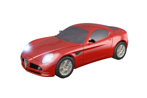 Teknotoys Alfa Romeo 8C rot Slot-Car 1:43