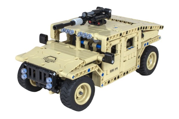 Teknotoys Active Bricks RC Militär Off-Road Fahrzeug - Konstruktionsbaukasten mit Fernsteuerung