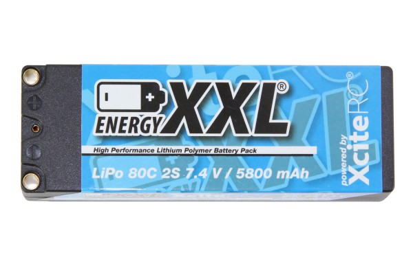 energyXXL Lipo Akku 5800 mAh 7,4 V 80C Racing EFRA Legal