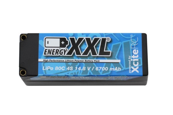 energyXXL Lipo Akku 6700 mAh 14,8 V 80C 1/8