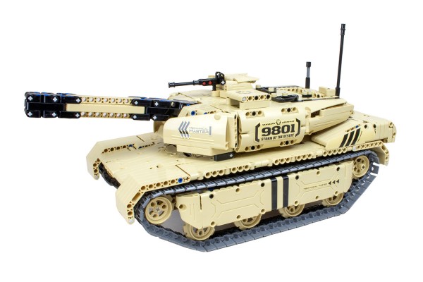 Teknotoys Active Bricks RC Panzer mit Schußfunktion - Konstruktionsbaukasten mit Fernsteuerung