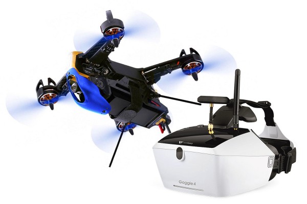 Walkera FPV Racing-Quadrocopter F210 3D RTF - FPV-Drohne mit Sony HD-Kamera, OSD, Videobrille Goggle