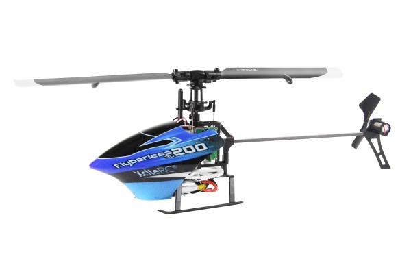 Flybarless 200 3D Single Blade - 6 Kanal ARTF Hubschrauber, blau/schwarz