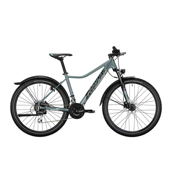 CONWAY MTB StVZO "MCL 4" Mod. 21, Lady, 27,5", grey / berry, 24-Gang SHIMANO "Acera", 41cm