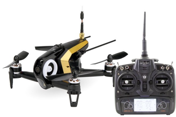 Walkera FPV Racing-Quadrocopter Rodeo 150 RTF schwarz - FPV-Drohne mit HD-Kamera, Akku, Ladegerät un