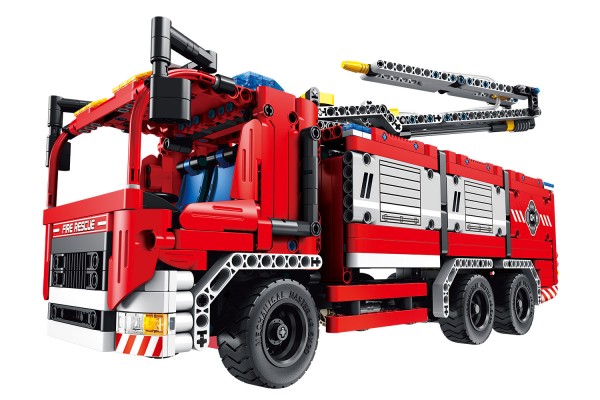 Teknotoys Active Bricks 2in1 Feuerwehrfahrzeug mit Löschkanone