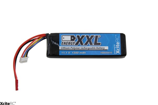 energyXXL Lithium Polymer Battery Pack 3S 11,1 V / 1300 mAh / BEC-Anschlußstecker Rocket 400 FPV-Set
