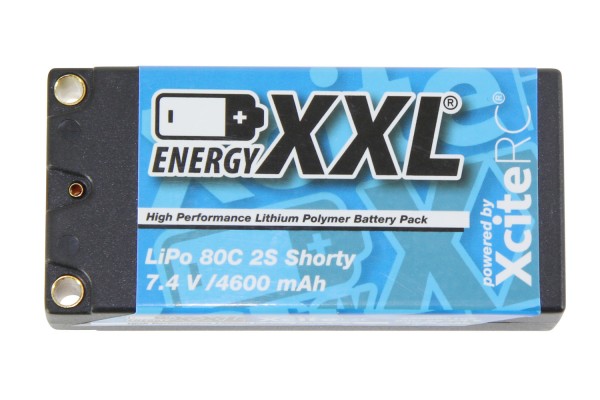 energyXXL Lipo Akku 4600 mAh 7,4 V 80C Shorty EFRA Legal