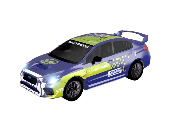 Teknotoys Subaru WRX blau/grün Slot-Car 1:43